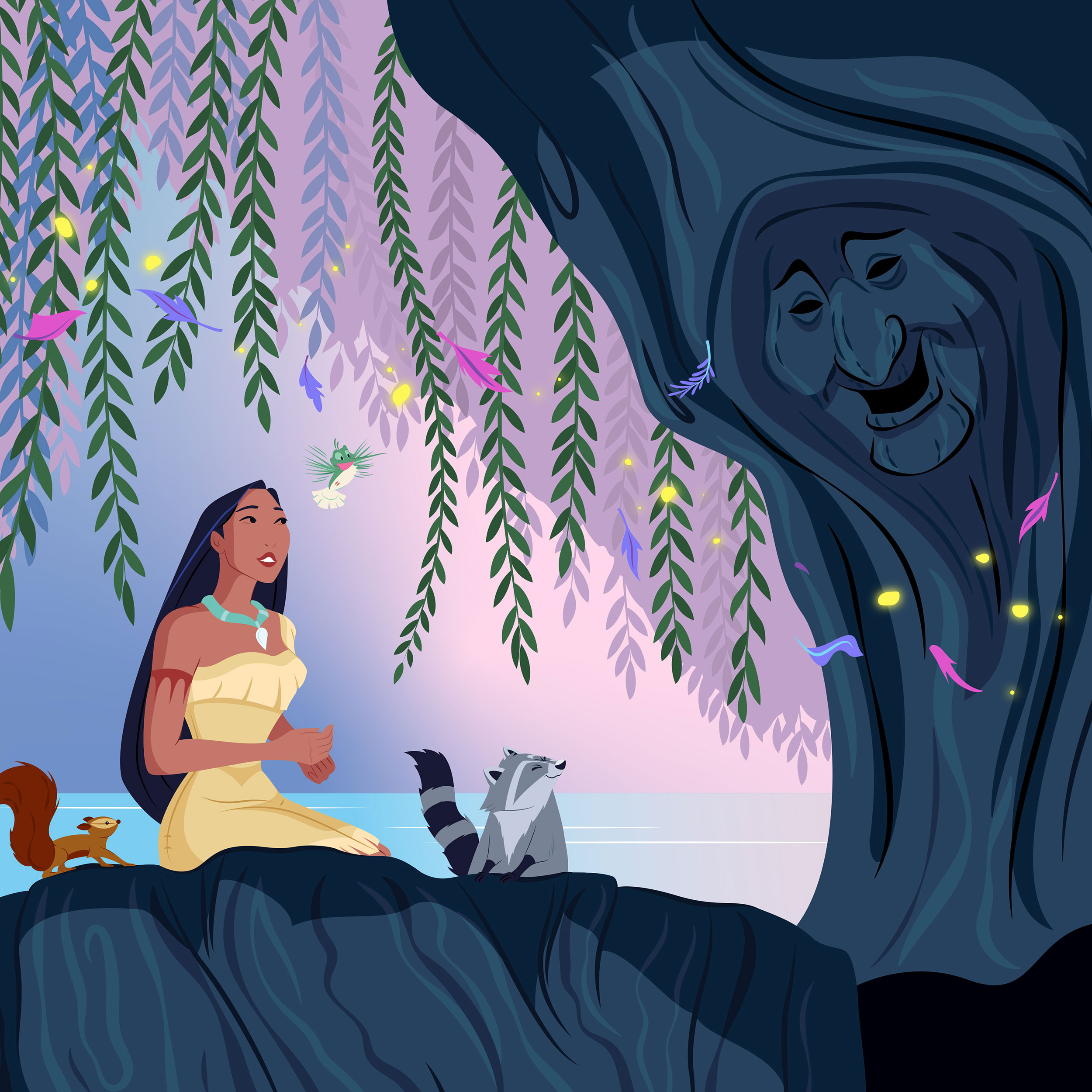 pocahontas colors of the wind coloring pages